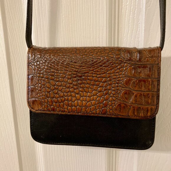 Great Condition, BRAHMIN, Jane in Pecan Melbourne, Crossbody Bag or Clutch - Picture 1 of 7